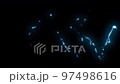 4K.motion animation spectacular thunderstorm energy lighting strikes. cartoon power. 97498616