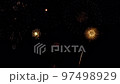 Real colorful fireworks new year celebrate at night 97498929