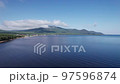Summertime aerial imagery of Lake Baikal is a rift lake located in southern Siberia, Russia Baikal lake summer landscape view. Drone's Eye View. 97596874
