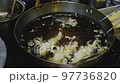 Japanese chef fry shrimp tempura 97736820