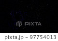 北極星を中心に一周する星座のイメージ動画（2880倍速）の動画素材 [97754013]