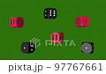 Red Black Dice Loop Moving, 3D Rendering 4K 97767661
