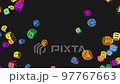Rainbow Color Dice Collided 4K 97767663