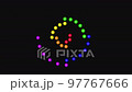 Rainbow Color Balls Loop Moving, 3D Rendering 4K 97767666