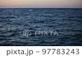 Video of the beautiful sky and calm waves of Jeju Island 97783243