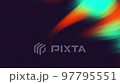 4K.abstract red orange green purple motion graphic wave gradient animation and free big space on left screen. 97795551