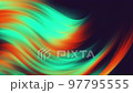 4K.abstract red orange green purple motion graphic wave gradient animation and free space on right top screen. 97795555