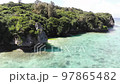 Aerial view of Sesoko Island, Okinawa 97865482