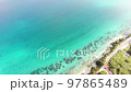 Aerial view of Sesoko Island, Okinawa 97865489