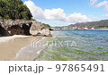 Aerial view of Sesoko Island, Okinawa 97865491