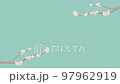 Animation that draws a circle with cherry blossom petals and shows cherry blossoms and trees 97962919