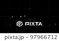 Technology background with abstract digital code and number random motion.  97966712