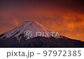 Fuji of evening scenery 97972385