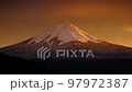 Fuji of evening scenery 97972387