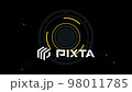 PNG Alpha.Abstract Circle and line HUD technological futuristic elements. 98011785