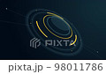 Abstract Circle and line HUD technological futuristic elements. 98011786