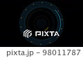 PNG Alpha.Abstract Circle and line HUD technological futuristic elements. 98011787
