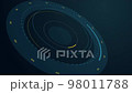 Abstract Circle and line HUD technological futuristic elements. 98011788