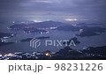 Night view and Goshoura Island from Kuratake Shrine in Amakusa City 98231226