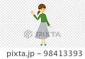 女人揮手_全身和爆破動畫 98413393