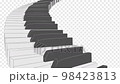 Piano Stairs Curve Loop Monotone Pattern C 98423813