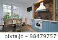 Modern classic luxurious kitchen and dining room 98479757