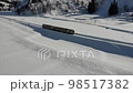 Winter Tadami Line snow scene 98517382