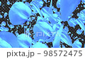 Petal wipes flying from the back to the front Blue transparent 98572475