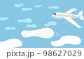 空を飛ぶ飛行機 98627029