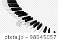 Piano Stairs Curve Loop Real Pattern A 98645057