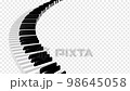 Piano Stairs Curve Loop Real Pattern B 98645058