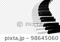 piano stairs curve loop real pattern D 98645060