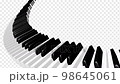Piano Stairs Curve Loop Real Pattern E 98645061