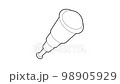 Spyglass icon animation best outline object on white background 98905929