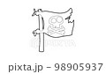 Jolly Roger icon animation best outline object on white background 98905937