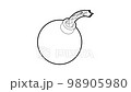 Bomb icon animation best outline object on white background 98905980