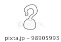Hook icon animation best outline object on white background 98905993
