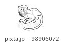 Imperial tamarin icon animation best outline object on white background 98906072