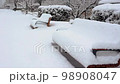 雪中的信濃川沿岸風光 98908047