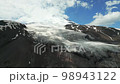 Aerial view of Great Aletsch Glacier, Alps, Switzerland. Drone footage 4K. 98943122