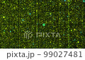 Glitter particle grid black background green 99027481