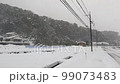 Scenery of snow that frequently falls in farming villages 99073483