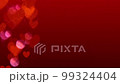 Background with floating hearts Left side 99324404