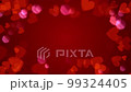 A background with floating hearts A large amount of radiation 99324405