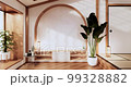 Muji style, Empty wooden room,Cleaning japandi room interior, 3D rendering 99328882