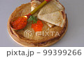 Pancakes with red caviar, cooked for Maslenitsa 99399266