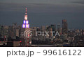 ビル建物、都市風景素材、ビジネス、東京　新宿　都庁からの眺望、超高層ビル群、夕暮れ 99616122