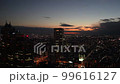 ビル建物、都市風景素材、ビジネス、東京　新宿　都庁からの眺望、超高層ビル群、夕暮れ 99616127