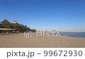 Sandy beach, sea and small waves 99672930