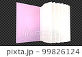 めくれる本　ピンク　白紙 99826124